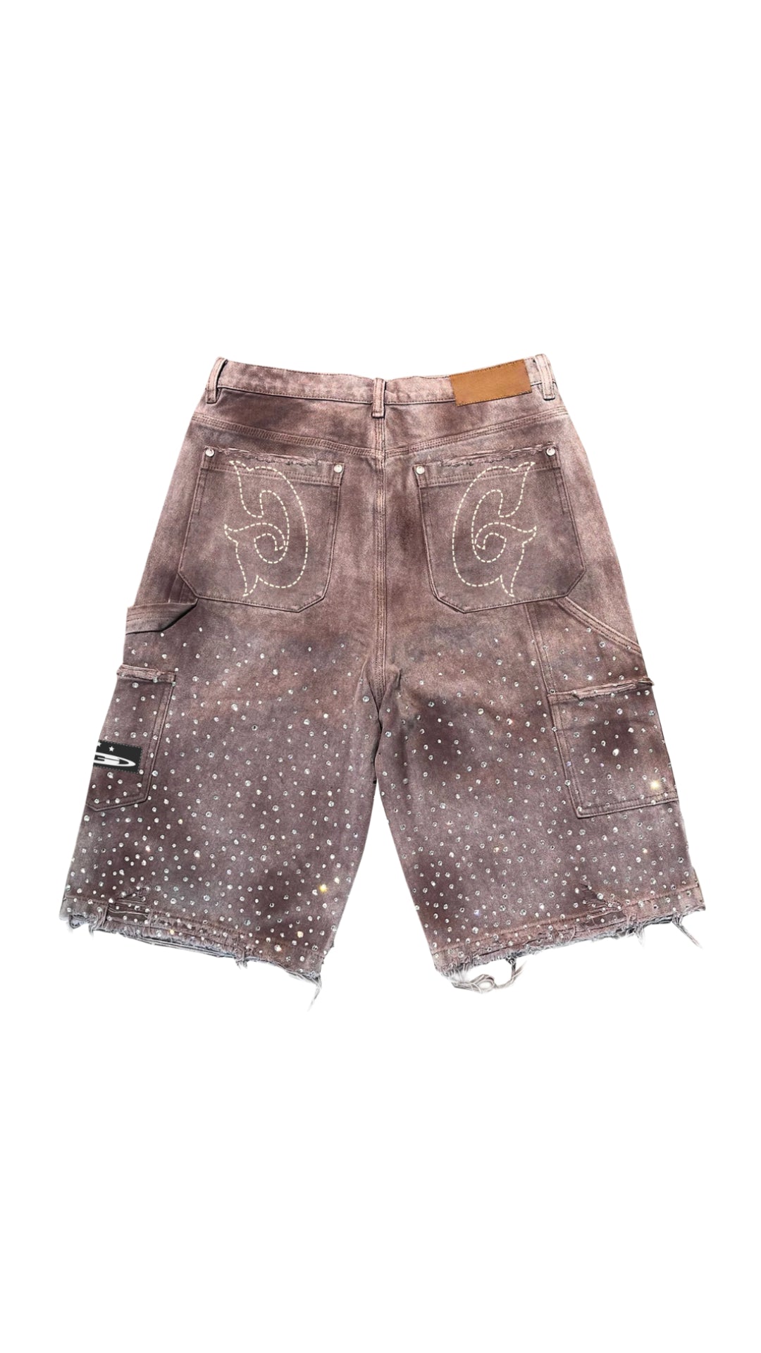 GALA "SHOW" ACID WASH DENIM JORTS