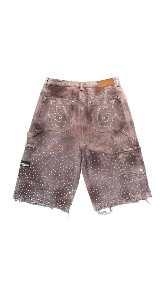 GALA "SHOW" ACID WASH DENIM JORTS