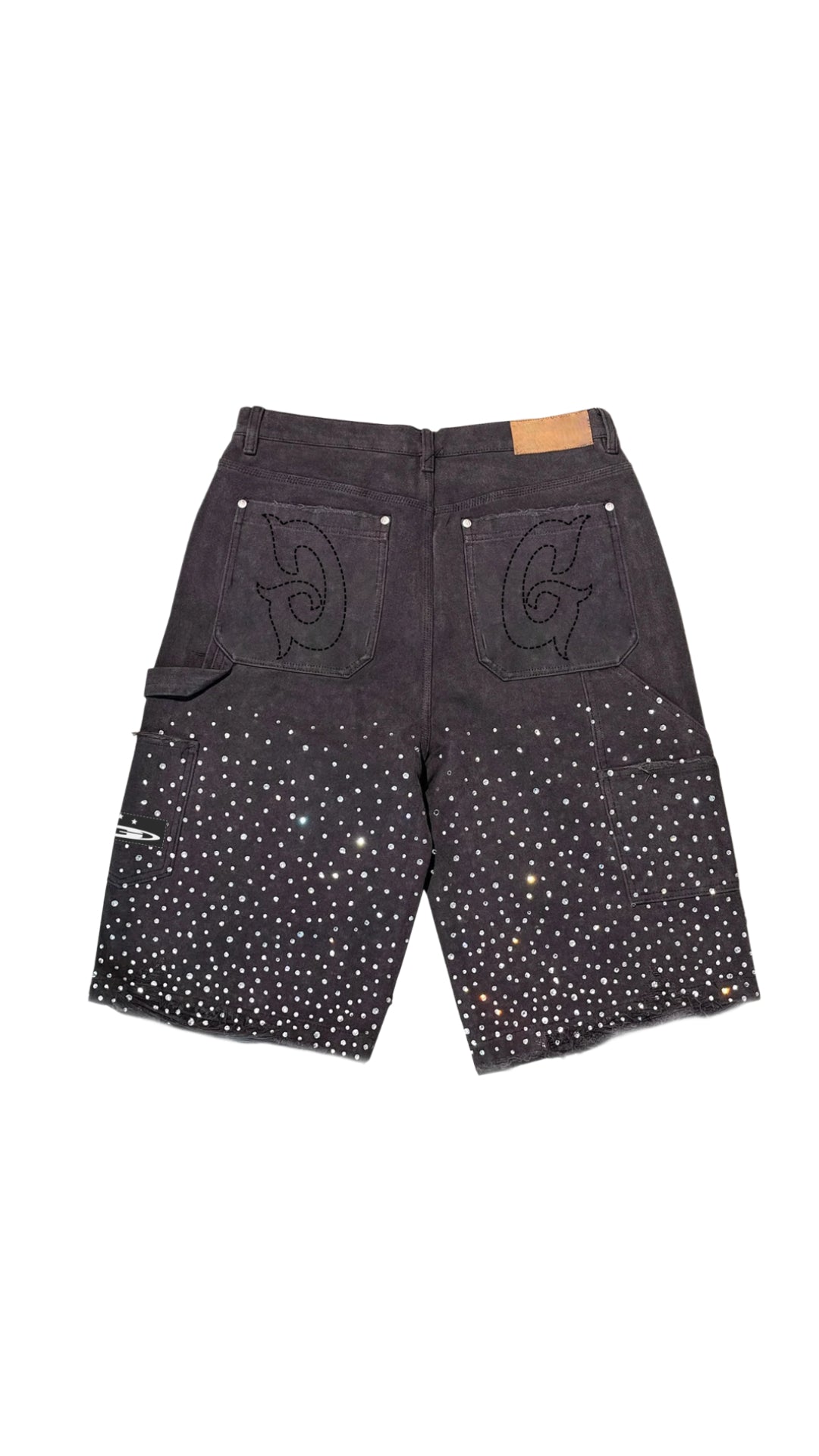 GALA "SHOW" BLACK WASH DENIM JORTS
