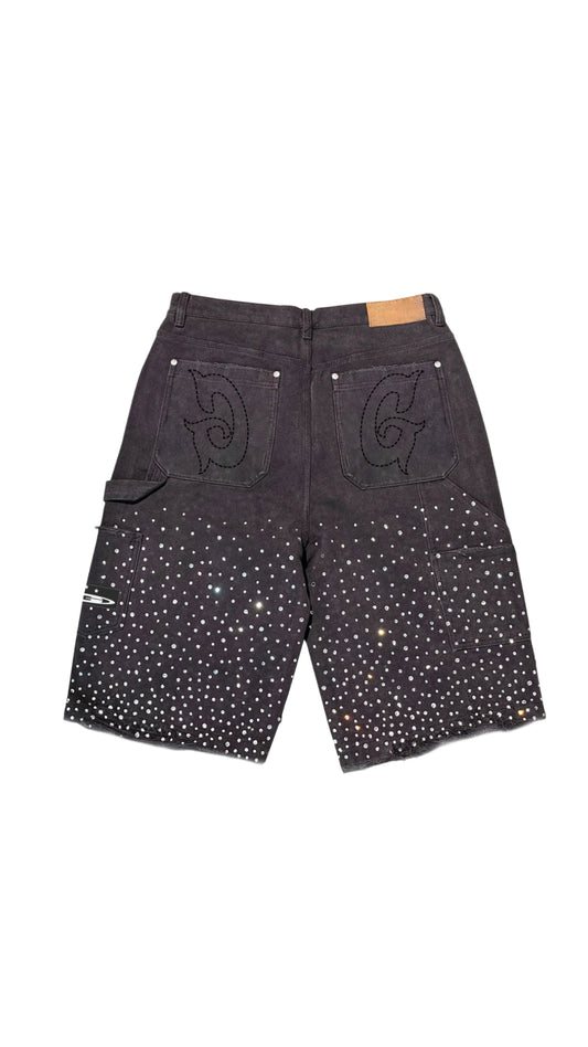 GALA "SHOW" BLACK WASH DENIM JORTS