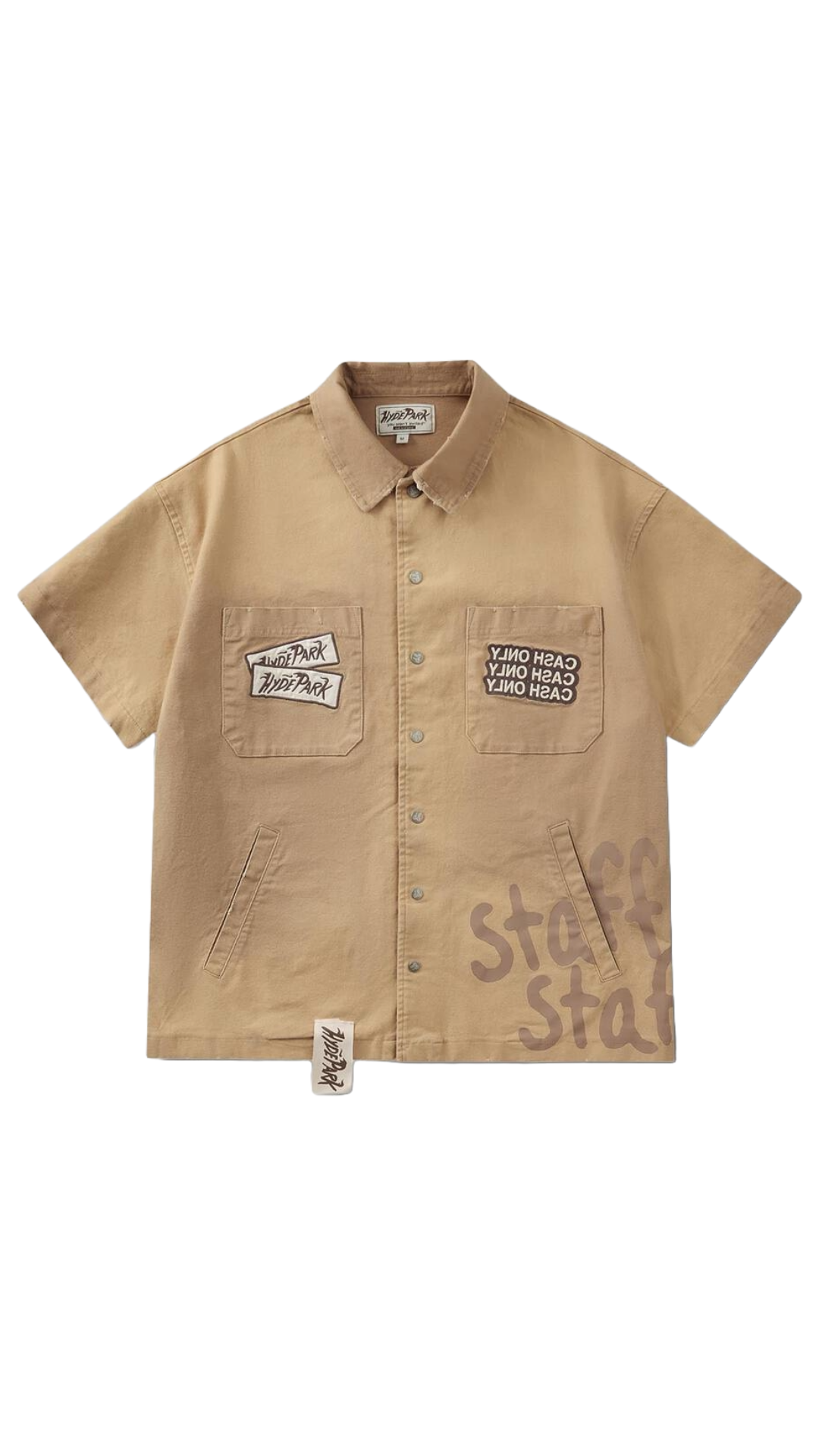 Hyde Park Cash Only Work Shirt - Khaki