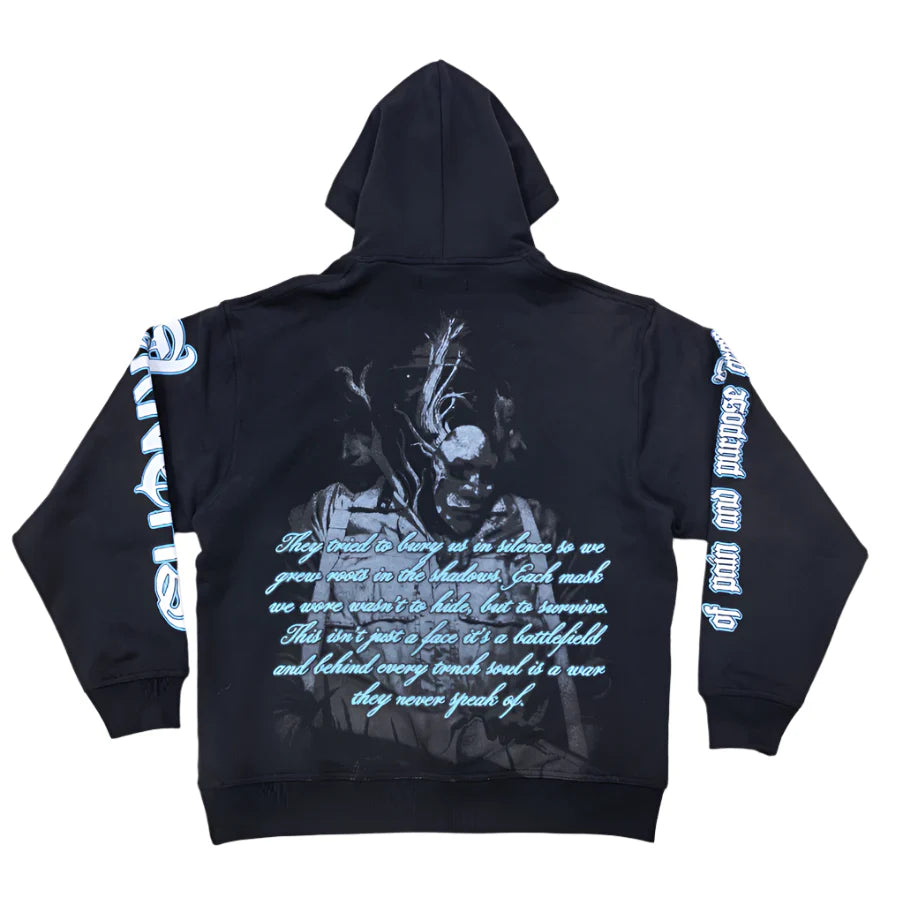 TRNCHS "MASKED SOLDIER" BLACK HOODIE