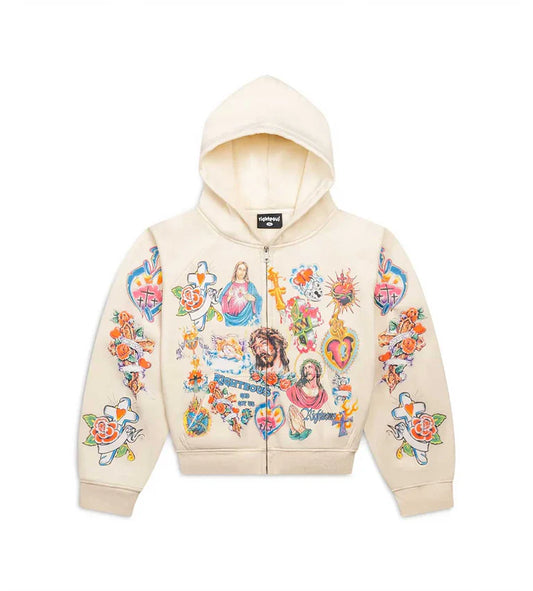 RIGHTEOUS CREAM RISEN ZIP UP