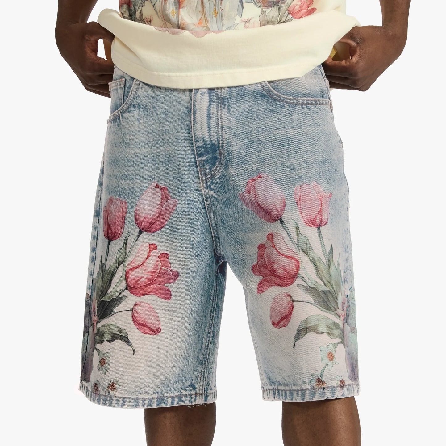 SH "HEAVENS GATE" SHORTS (LIGHT WASH)