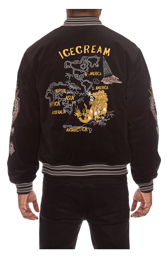 ICECREAM SKULL ISLAND JACKET (BLACK)