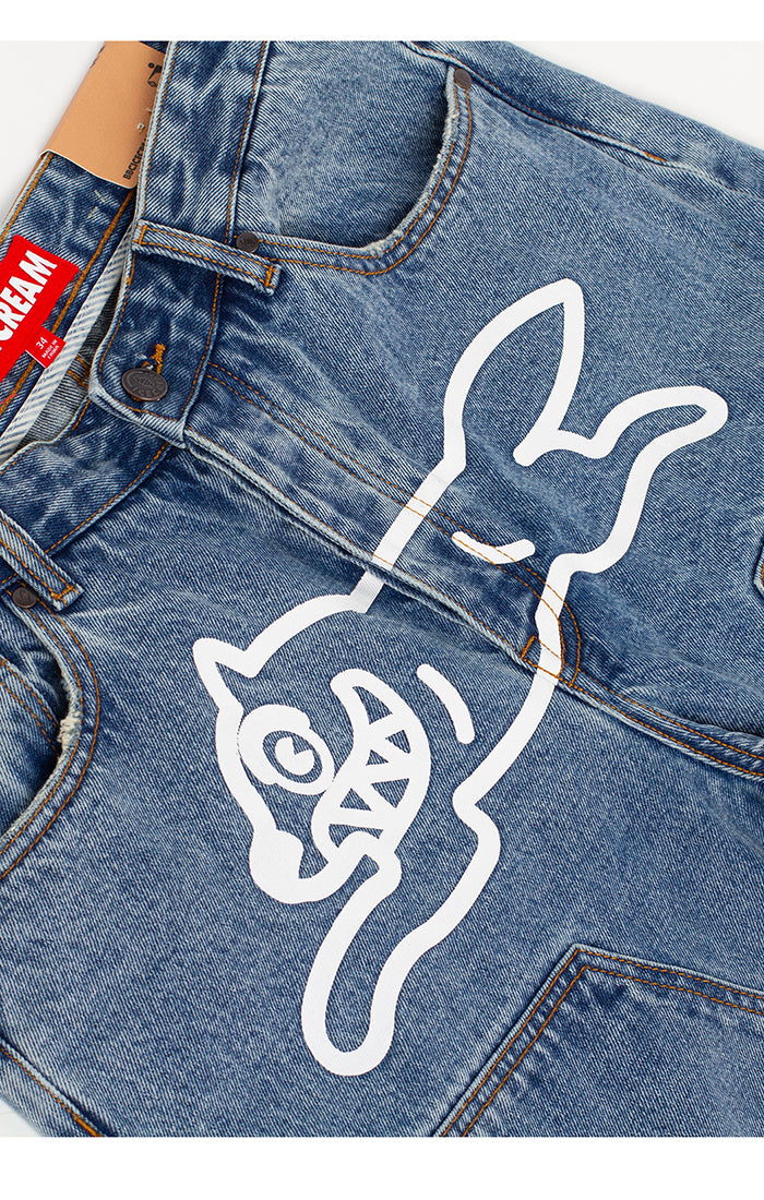 IC "DOUBLE SCOOP" JEAN SHORTS (VANILLA FIT)