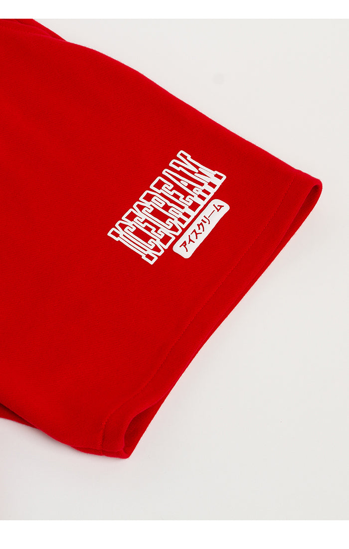 IC COLLEGE SWEATSHORTS (HAUTE RED)