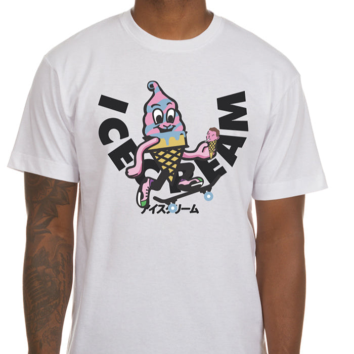 IC SKATE CONE SS TEE (WHITE)