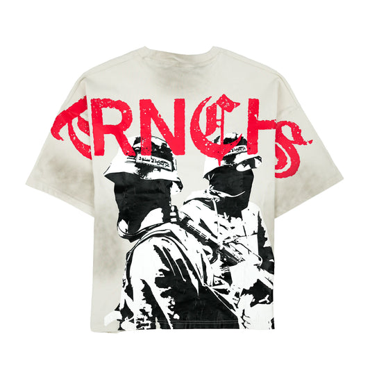 TRNCHS ETCHED IN ETERNITY WHITE TEE