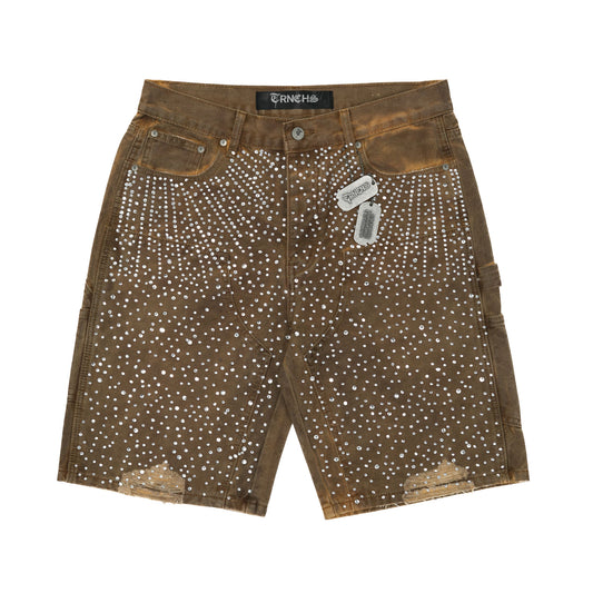 TRNCHS AL-NUJUM DENIM SHORTS