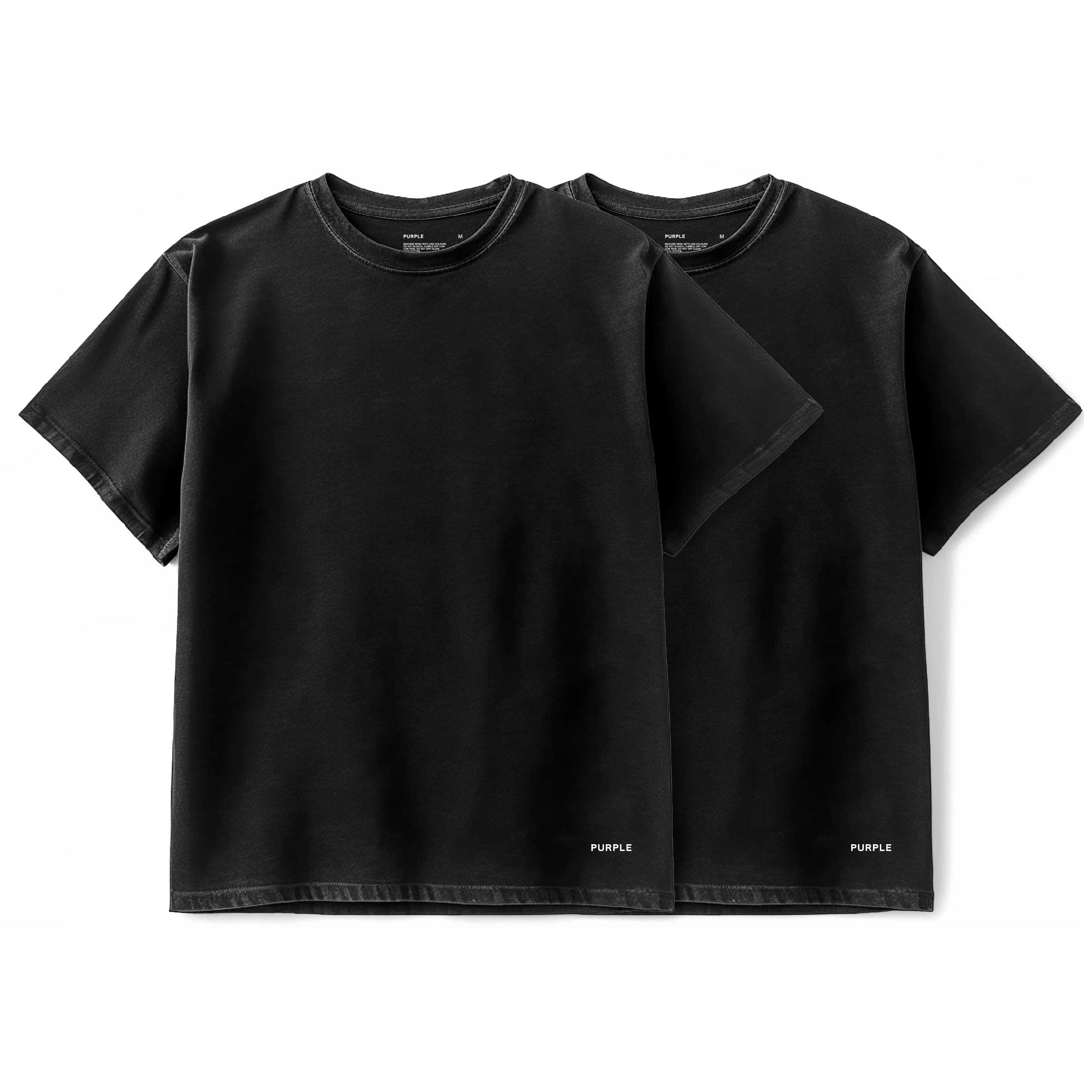 PURPLE 2-PACK TEES (BLACK)