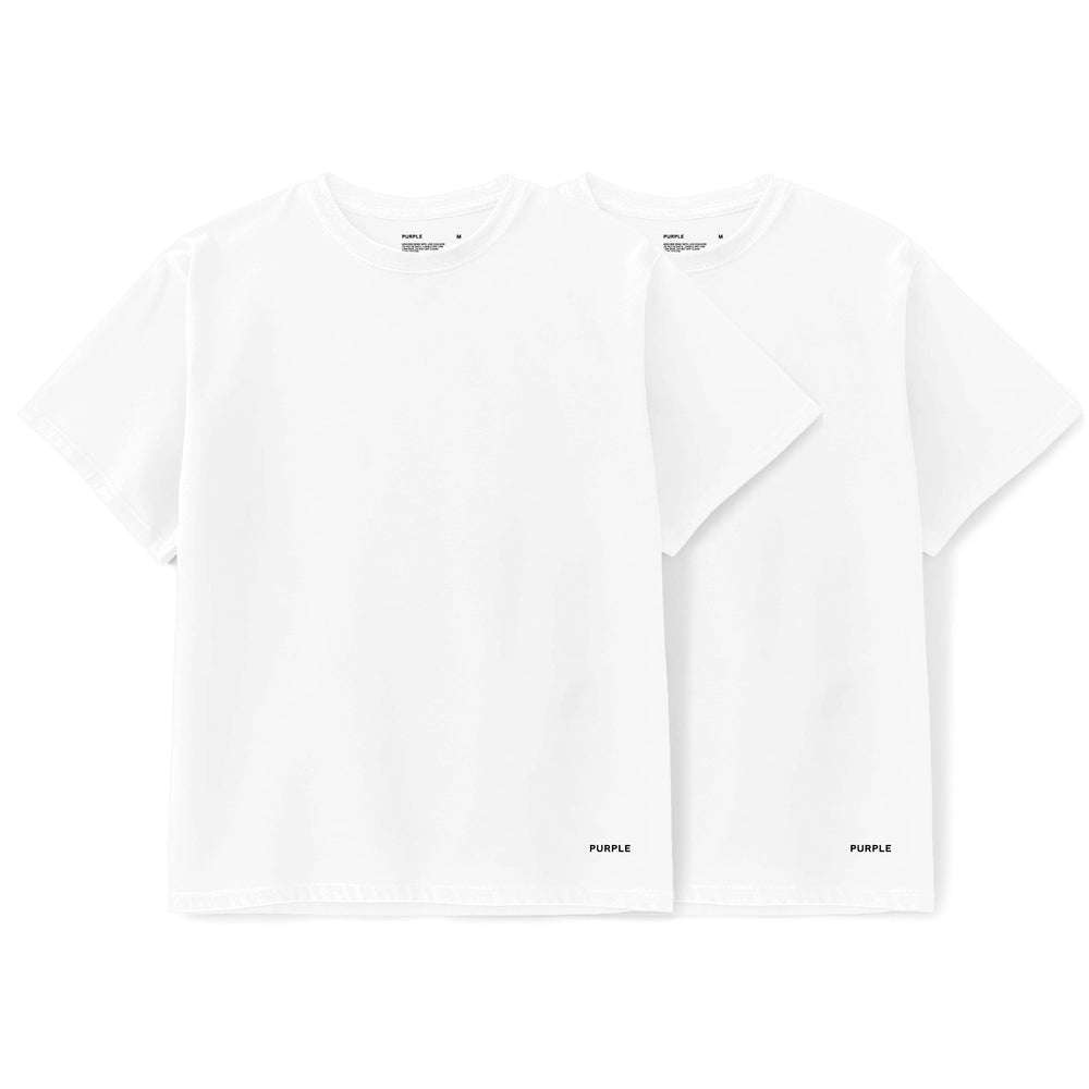 PURPLE 2-PACK TEES (WHITE)