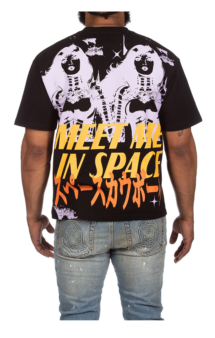 BB MEET ME IN SPACE TEE (BLACK)