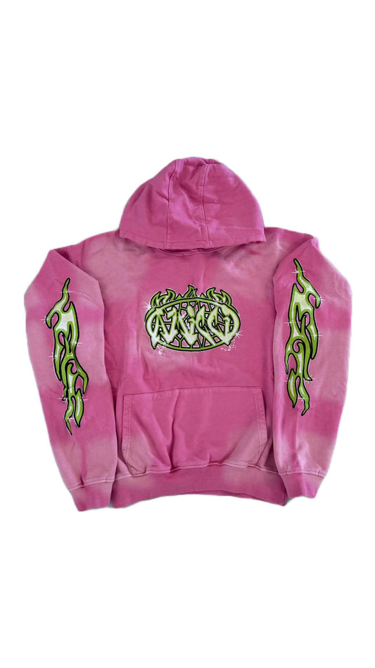 AMICCI PAOLA GRAPHIC HOODIE PINK